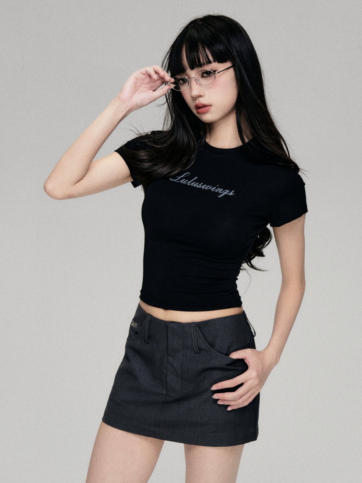 Vintage Babes Logo Cropped T-Shirt