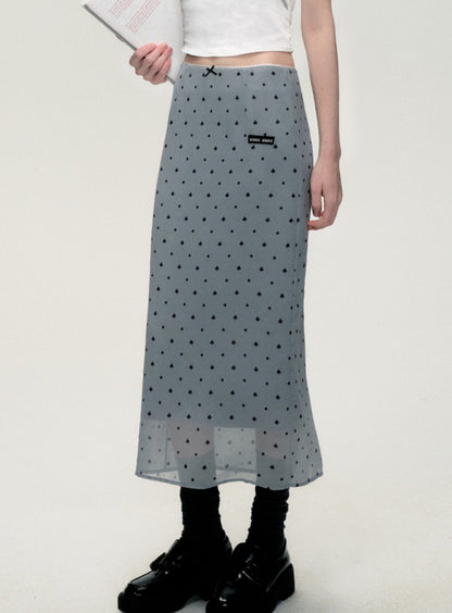 Tulle Polka Dot Maxi Skirt