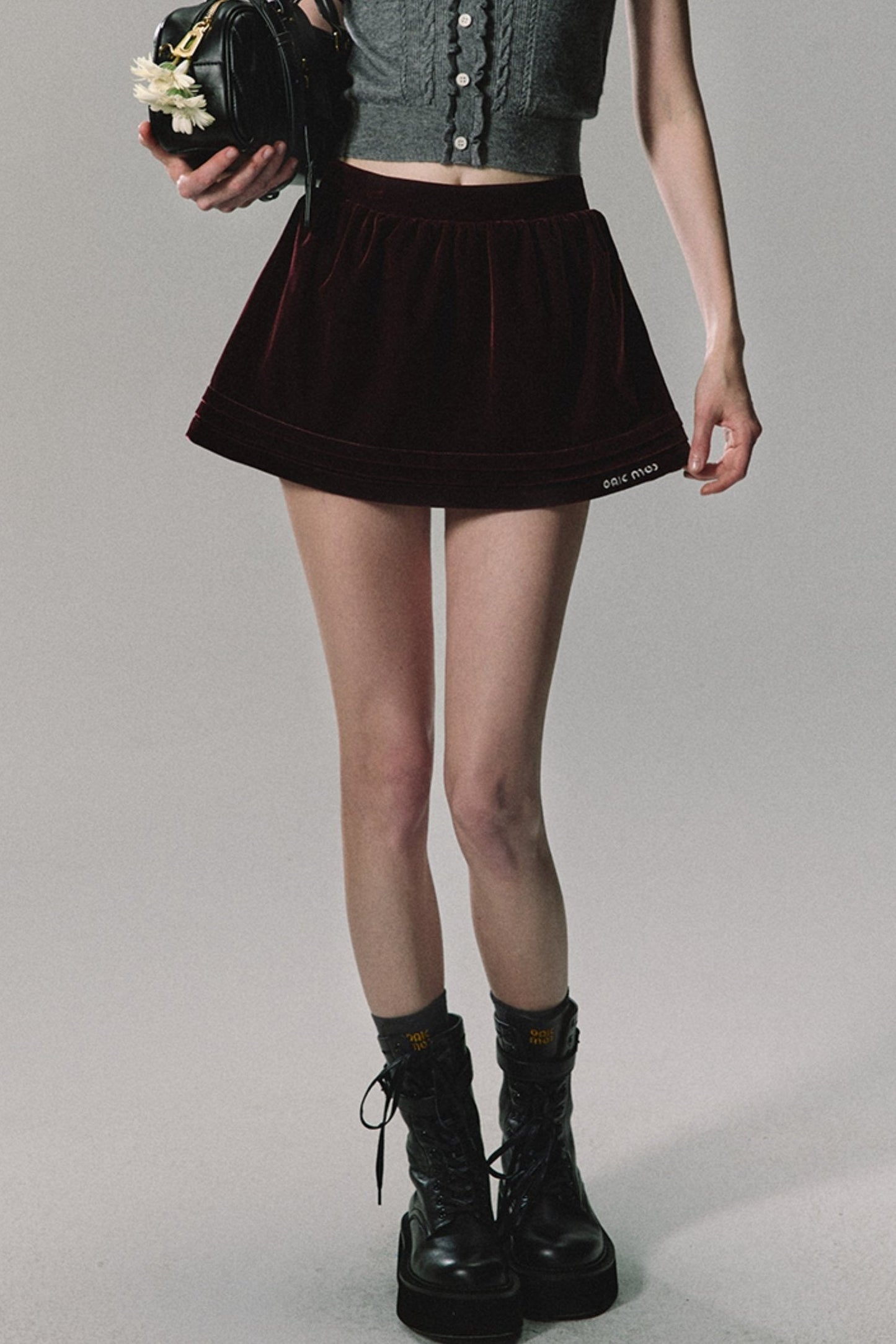 Ancola Red Velvet Heavy Industries Skirt