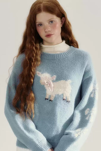 Three Dimensional Bow Knit Sweater