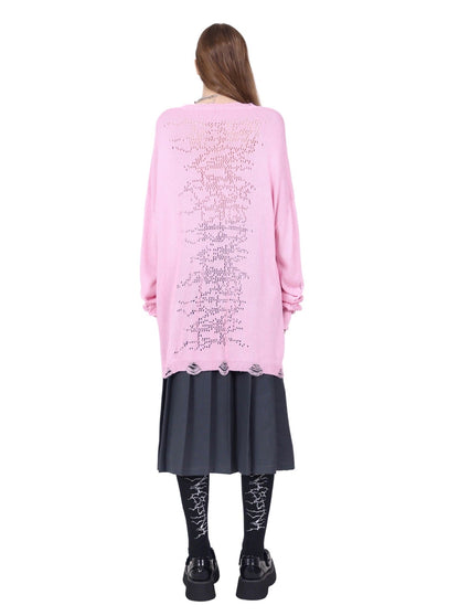 Original Electric Mesh Long Sleeve Long Top