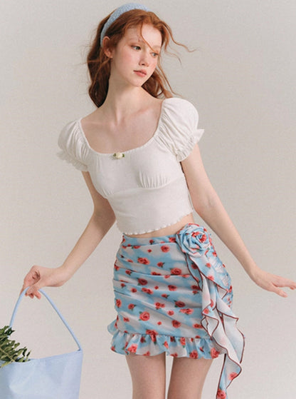 Sky Rosie Original Floral Suspender Skirt Set-Up