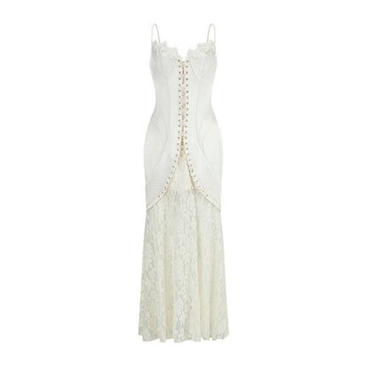 Pearlescent Sling Lace Dress