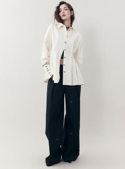 Chinese Style Genesis Pleated Shirt