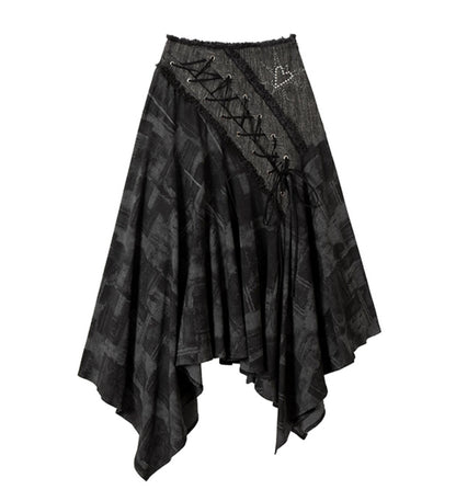 Urban Rock Irregular Long Skirt