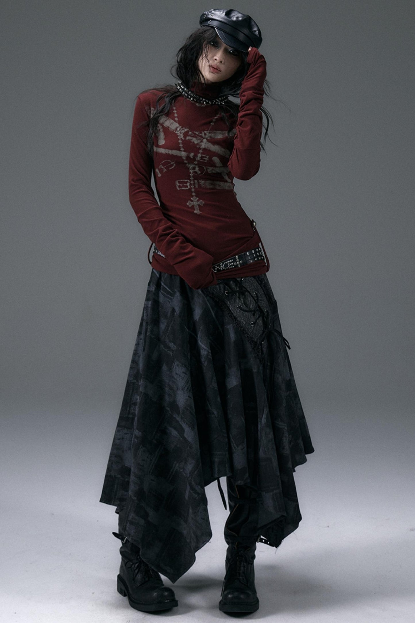 Urban Rock Irregular Long Skirt