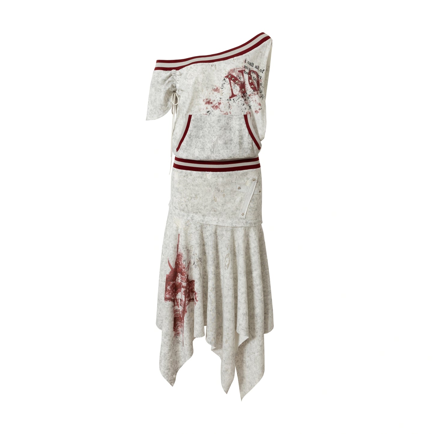 Detachable Hem Punk Corset Dress