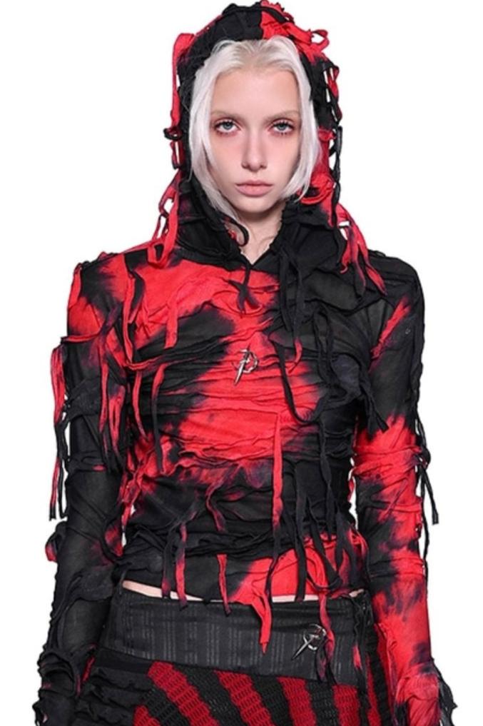 Punk Mummy Hooded Base Layer Top