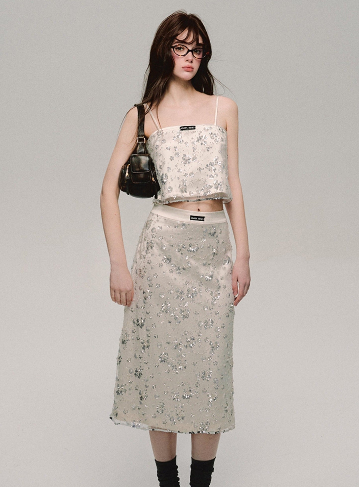 Beaded Camisole and Skirt Set-Up