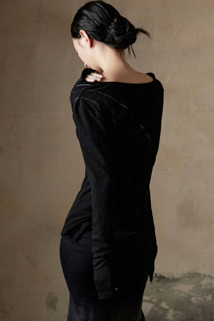 Slim-fit Rollkragenstrickpullover 