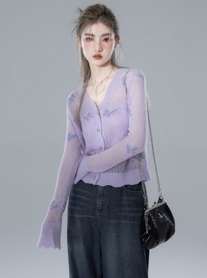 Butterfly Effect Mohair Cardigan