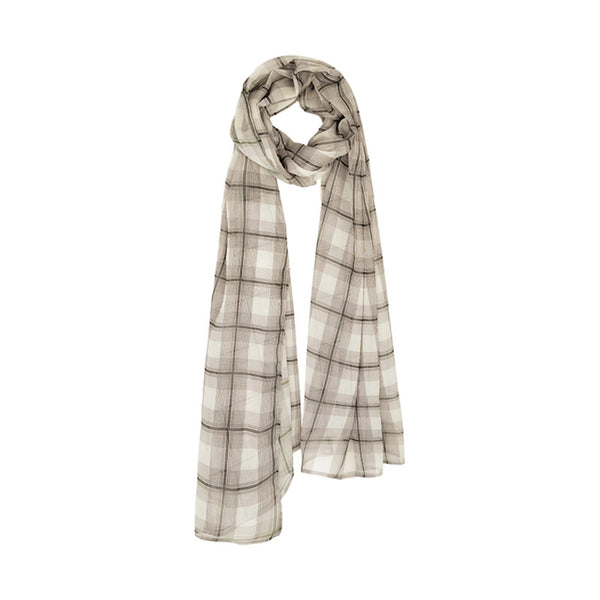 Brown Plaid Scarf
