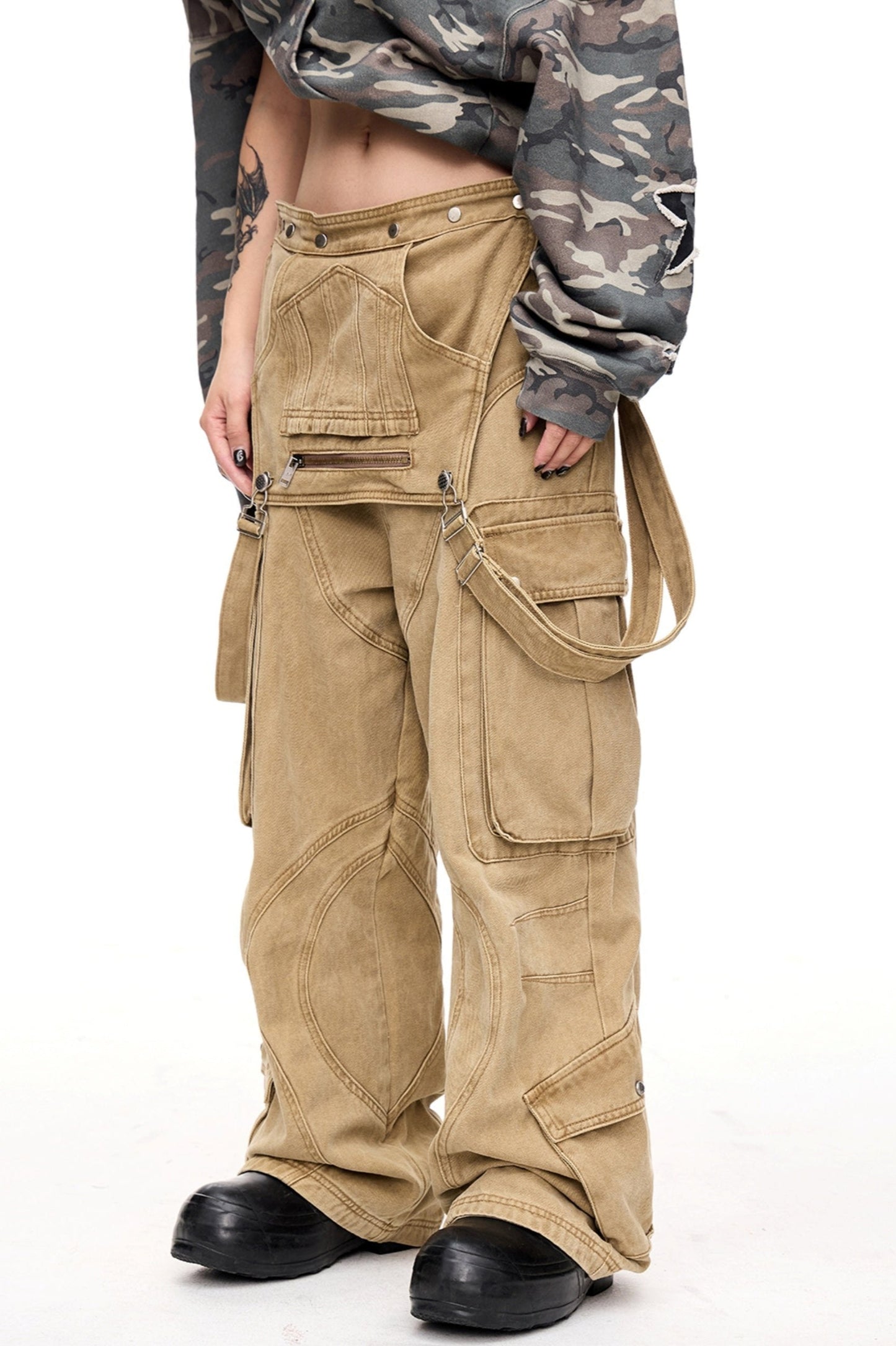 American Vintage Detachable Cargo Jumpsuit