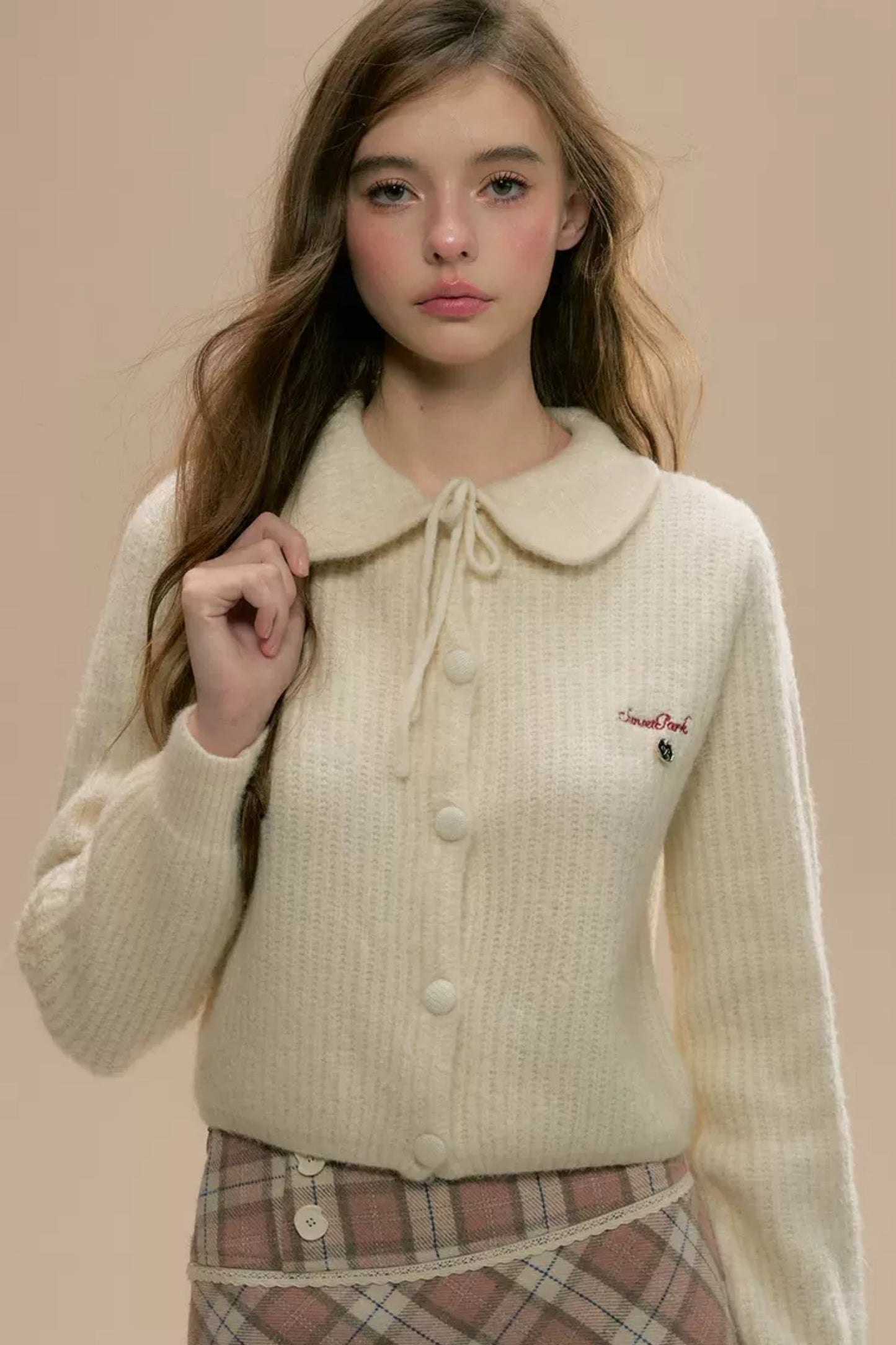 Doll Neck Knitted Top