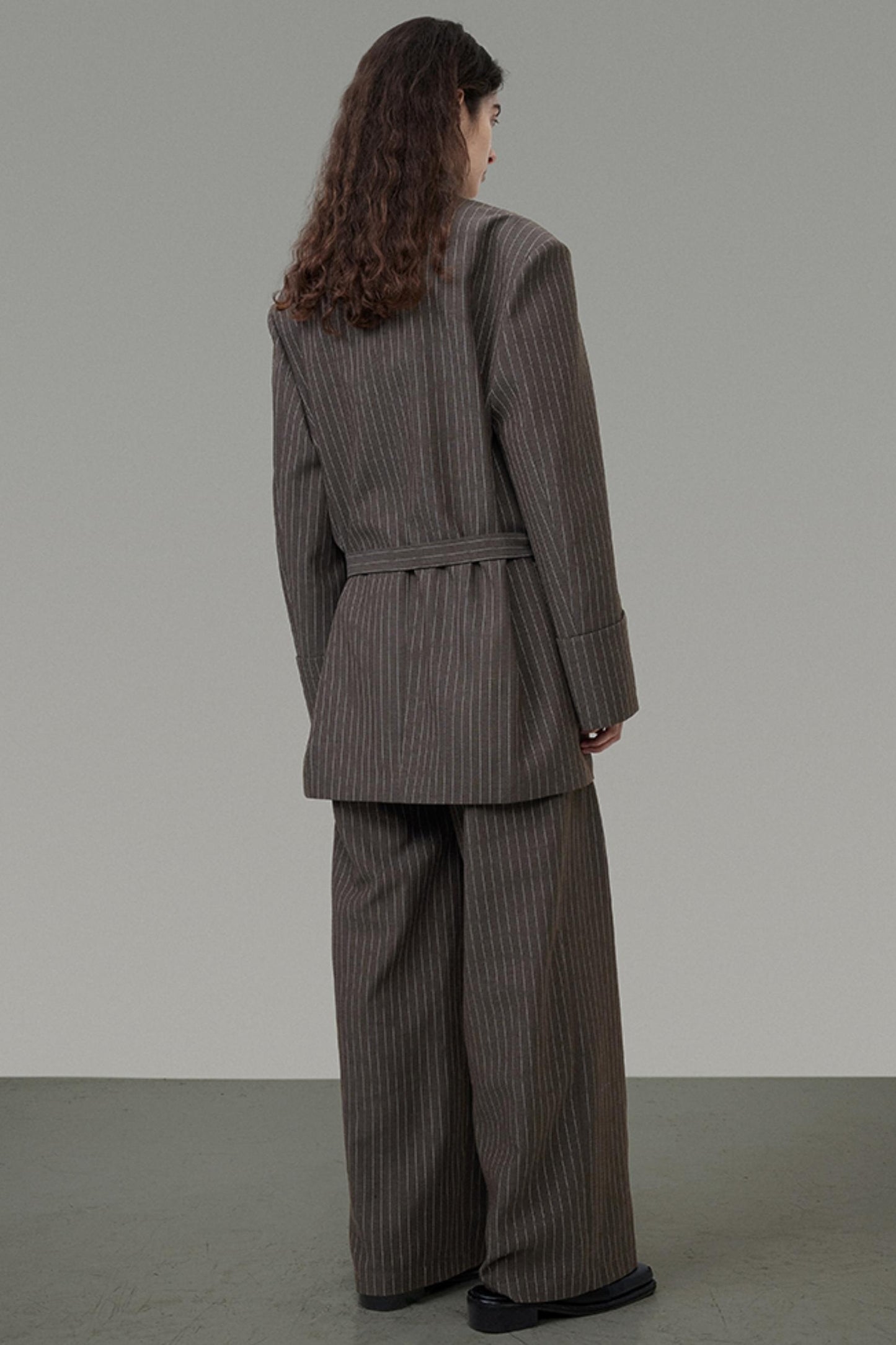 Striped Elegance Suit Set-Up