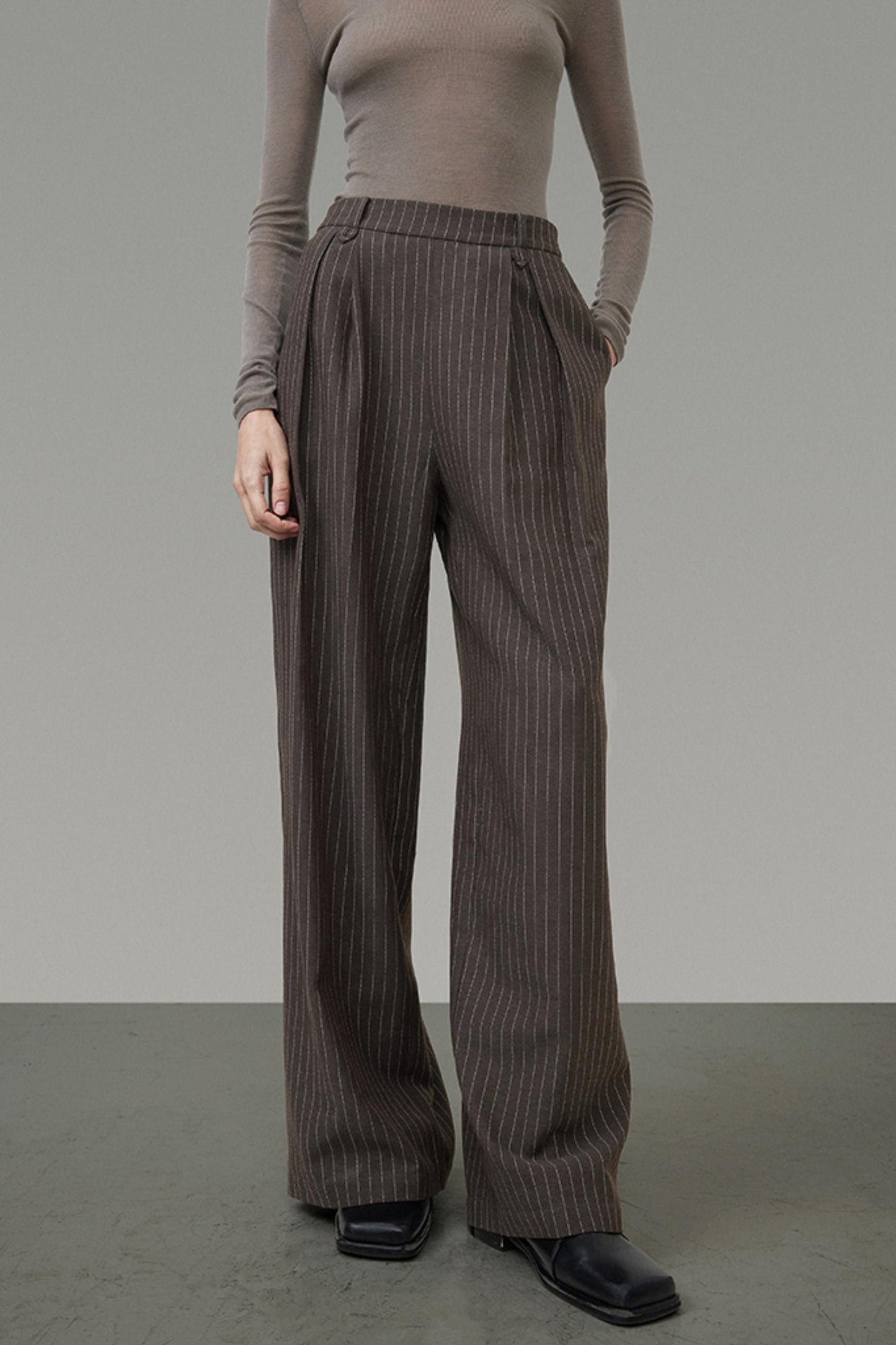 Striped Elegance Suit Set-Up