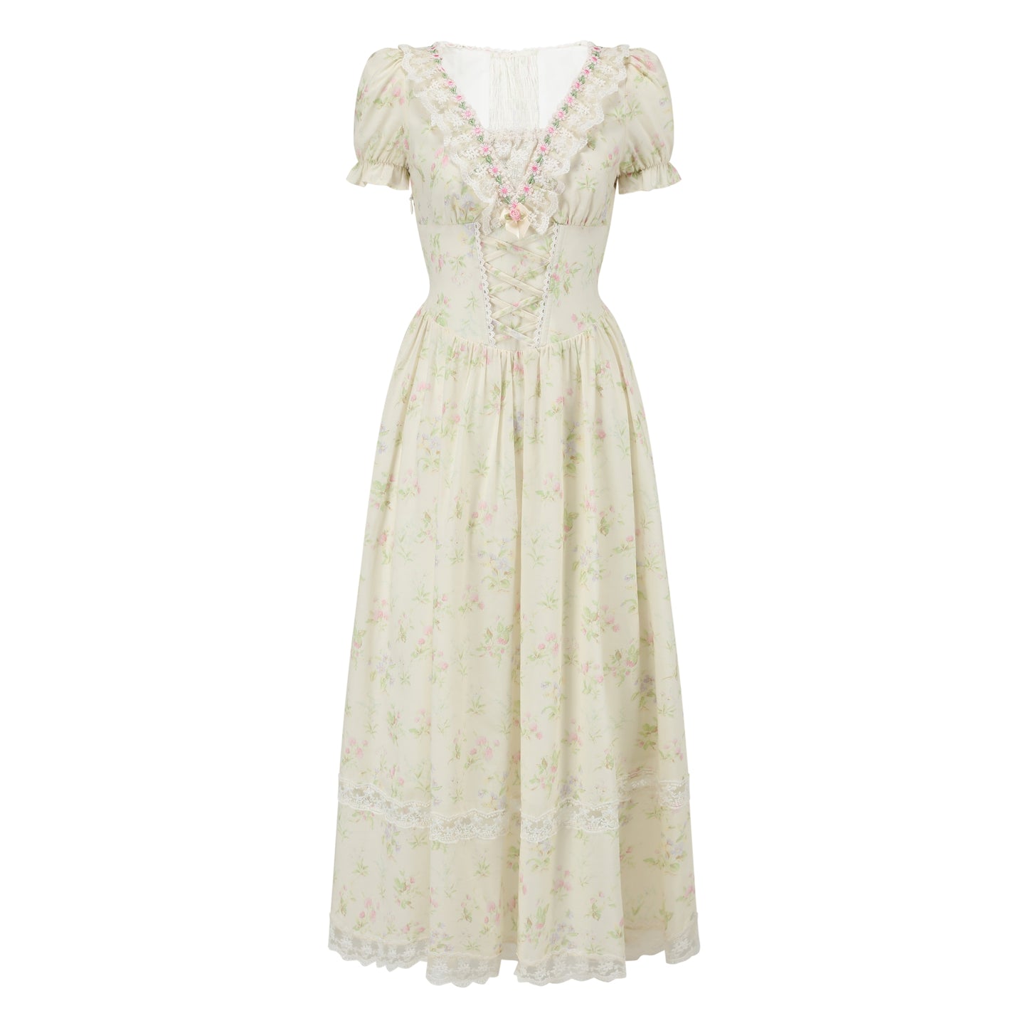 Summer Floral Lace Dress