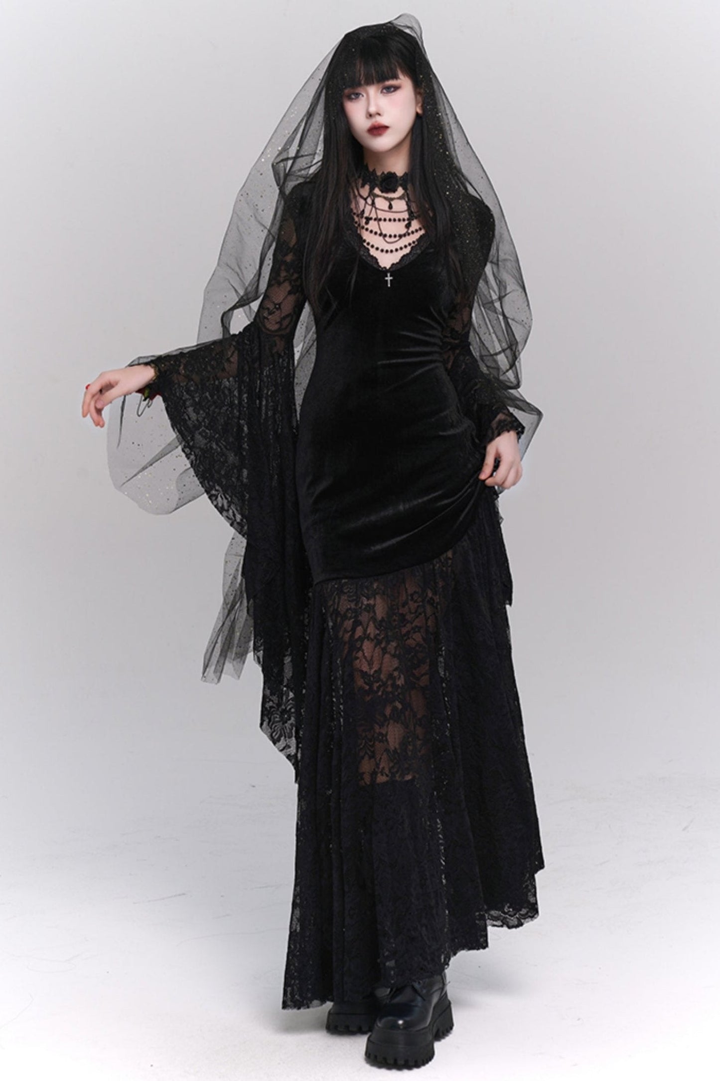 Dark Girl Gothic Halloween Dress