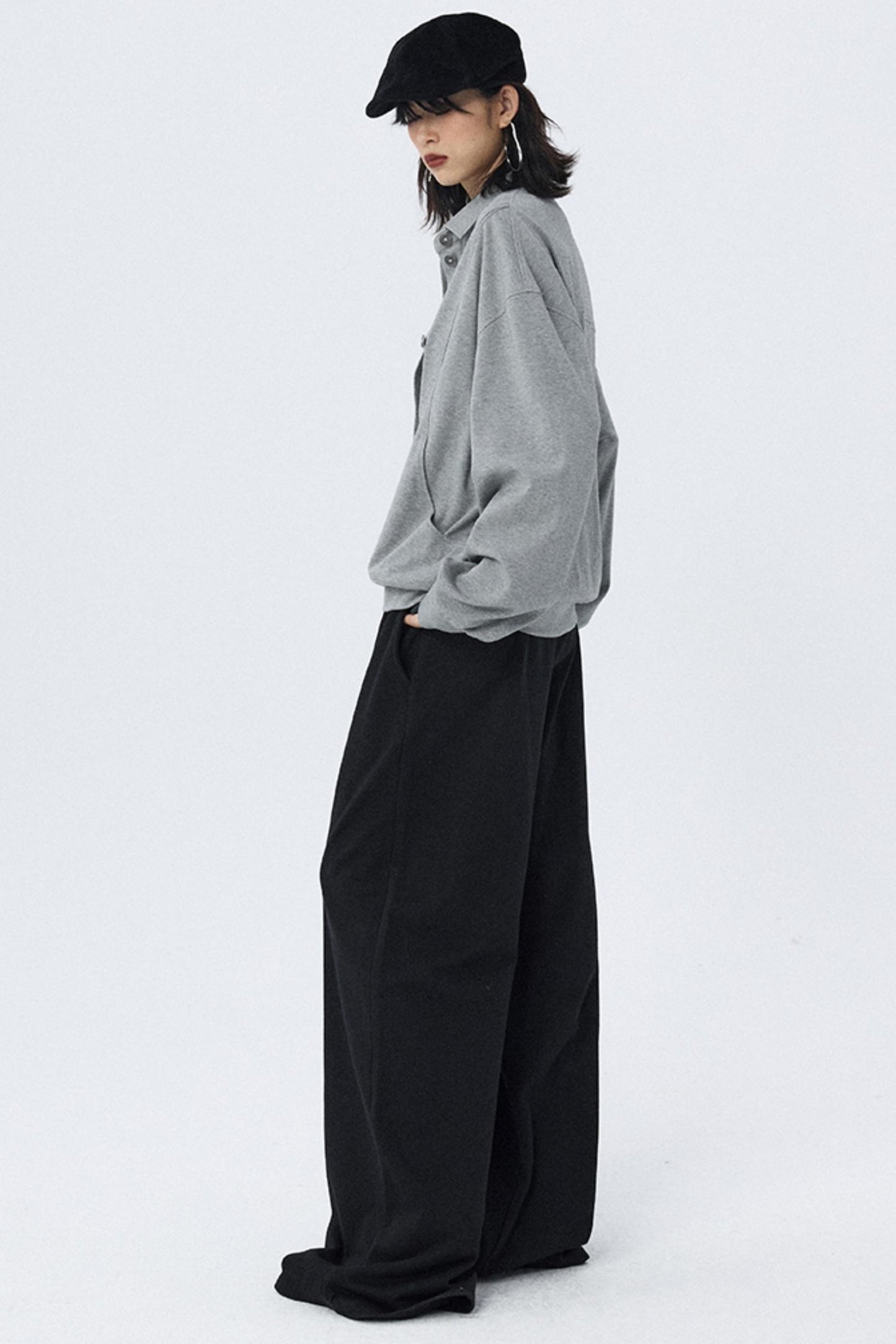 Double Cord Wide-leg Sweatpants