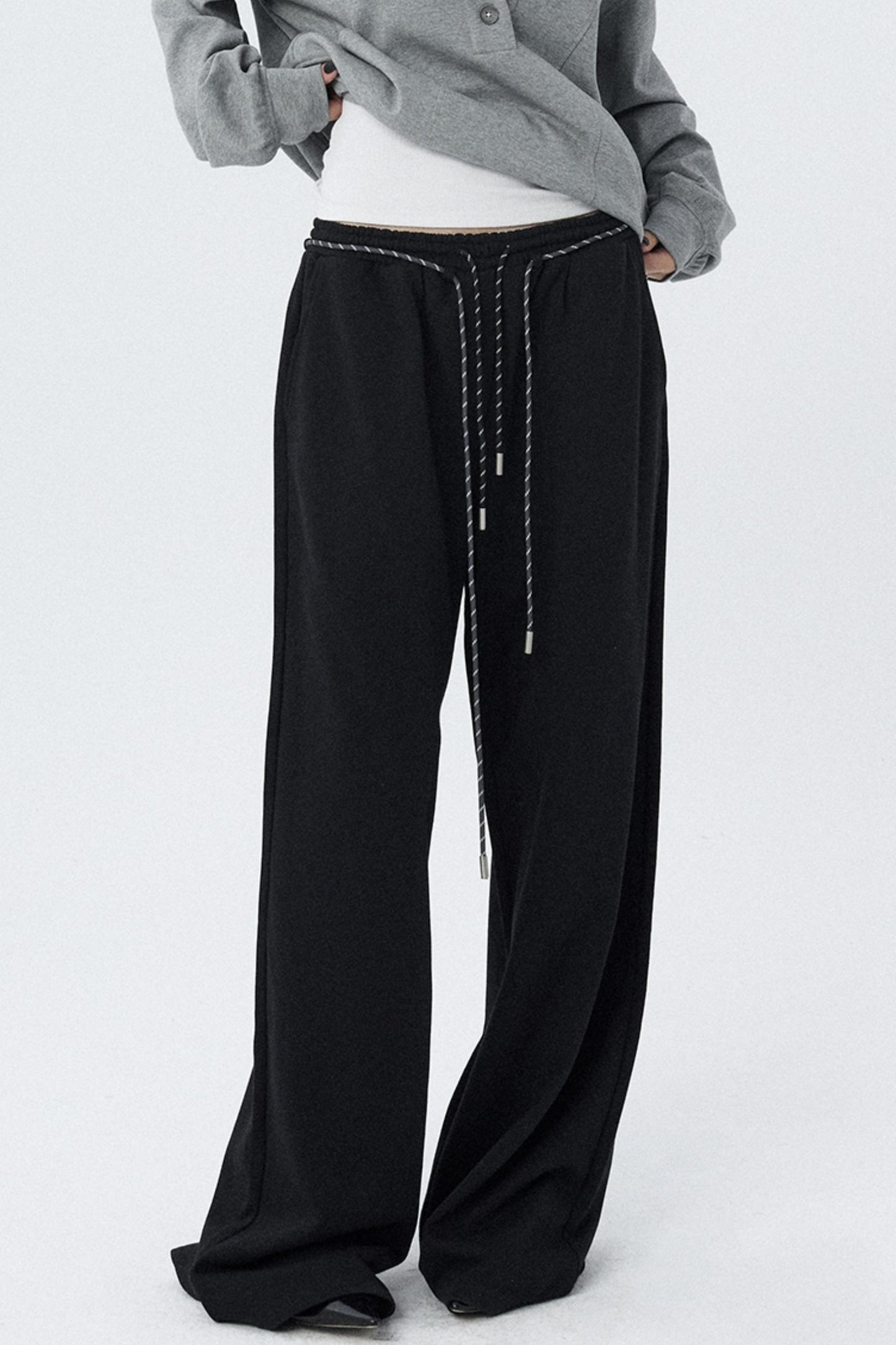 Double Cord Wide-leg Sweatpants