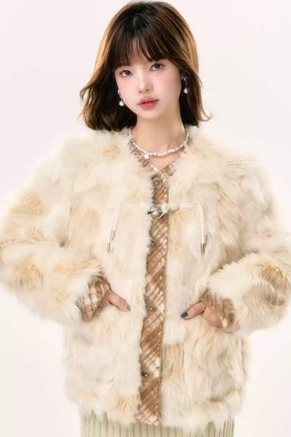 Thickened Lamb Fur Coat