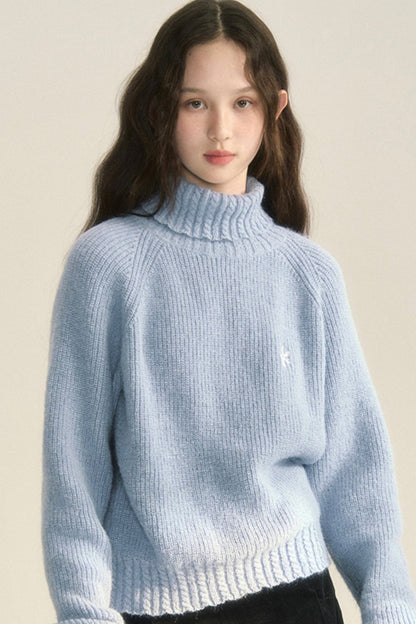 Lazy Wool High Neck Pullover