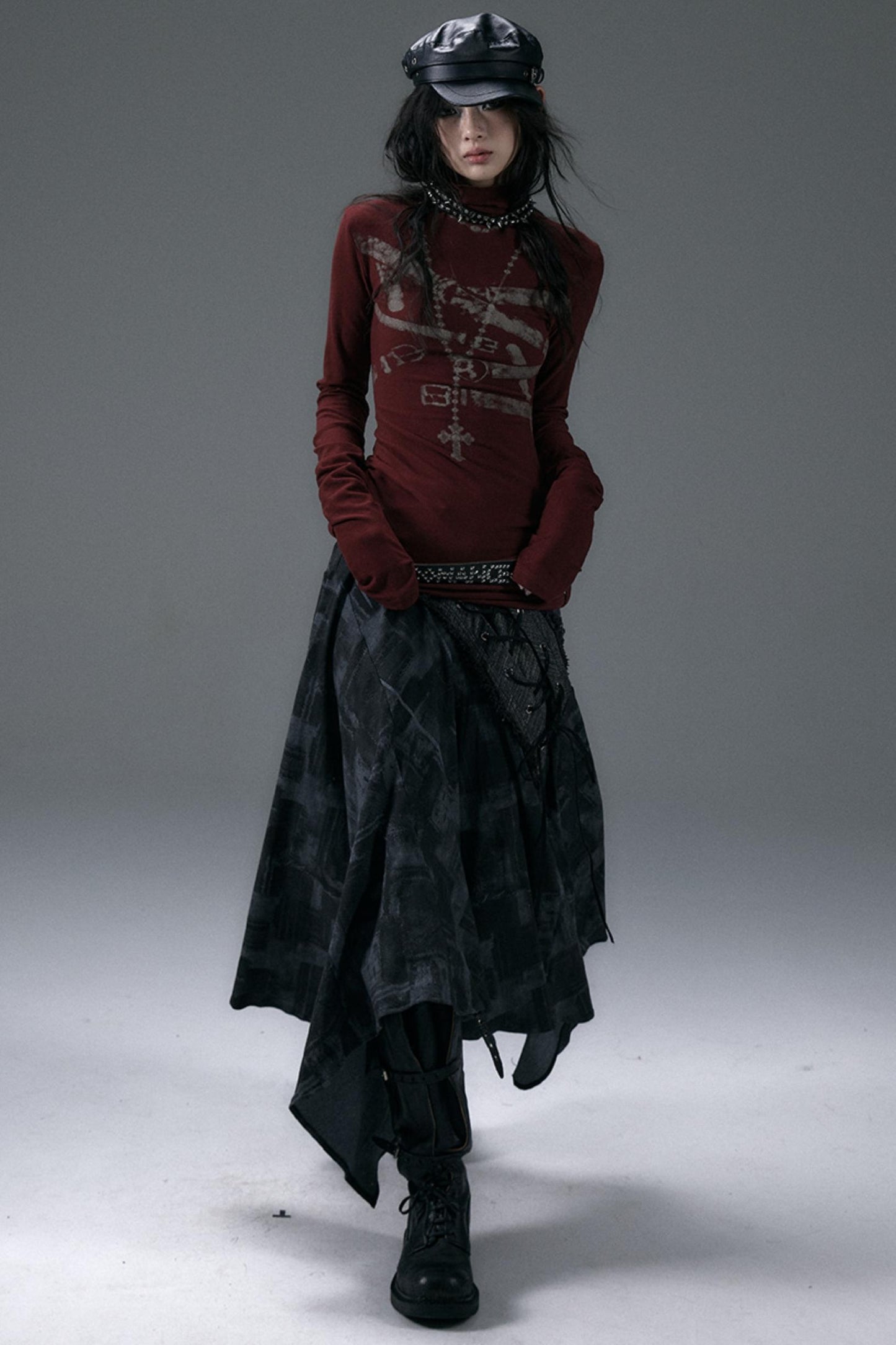 Urban Rock Irregular Long Skirt