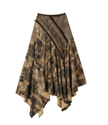 Urban Rock Irregular Long Skirt