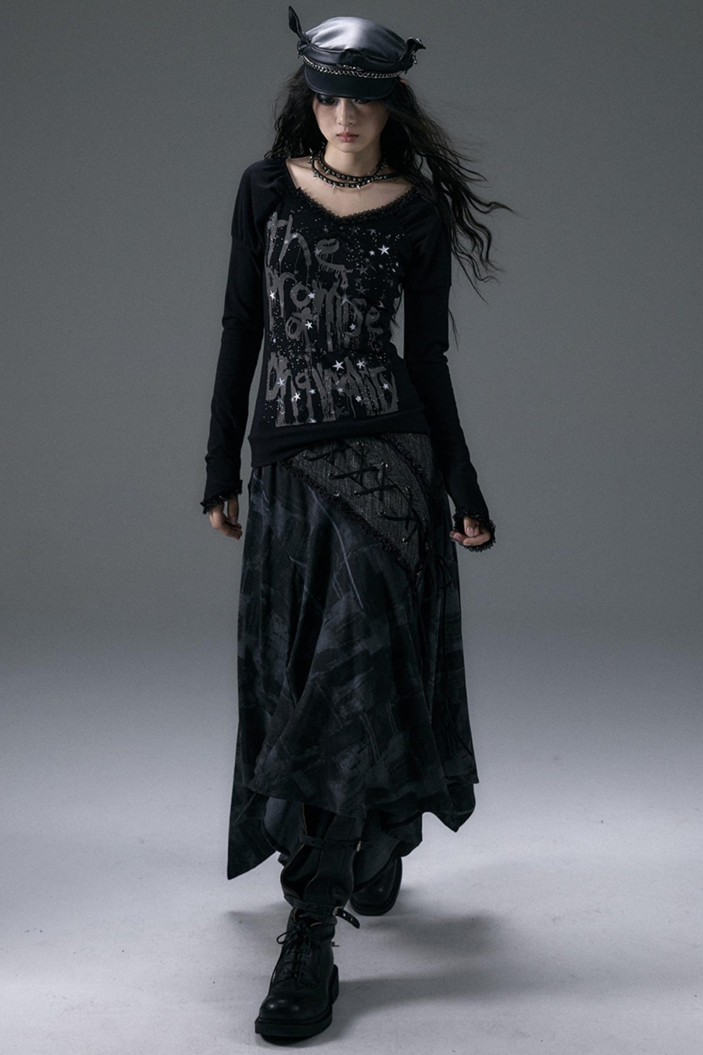 Urban Rock Irregular Long Skirt