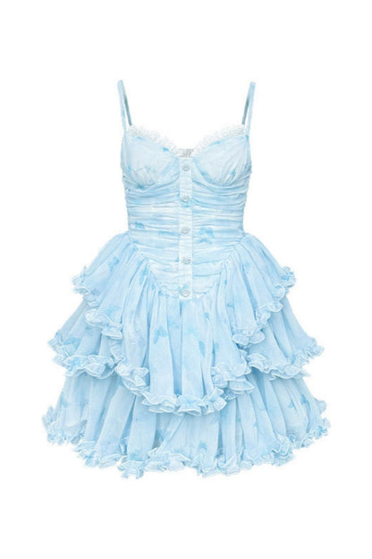 Dreamy Blue Butterfly Sundress