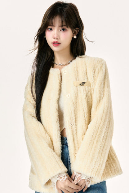 Lamb Wool Casual Coat