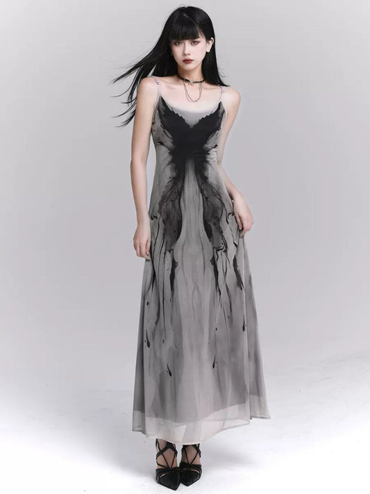 Gray Slip Niche Designer Dress