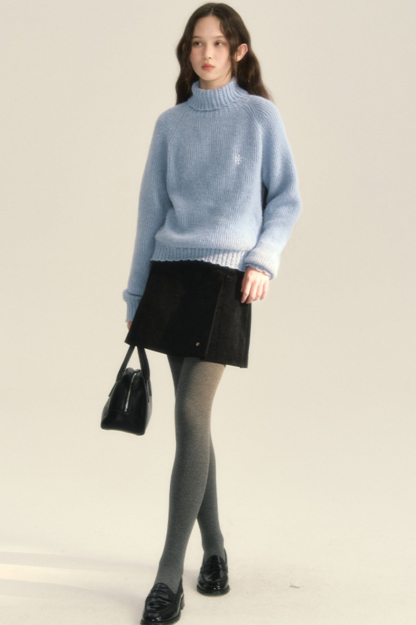 Lazy Wool High Neck Pullover