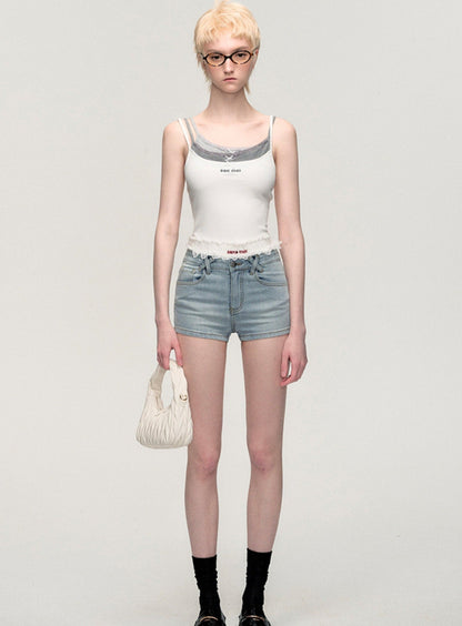 Blue Scent Casual Denim Shorts