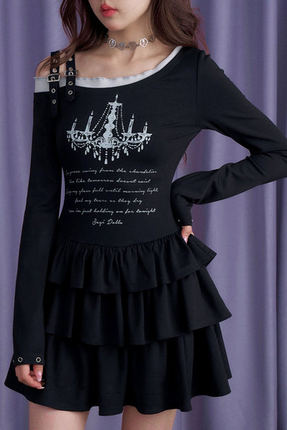 Nightmare Lilith Slanted Shoulder Dress