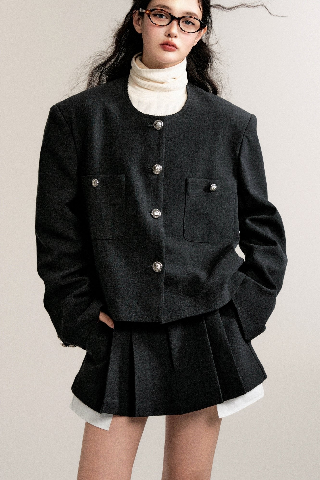 Retro Premium Skirt Jacket Set-Up