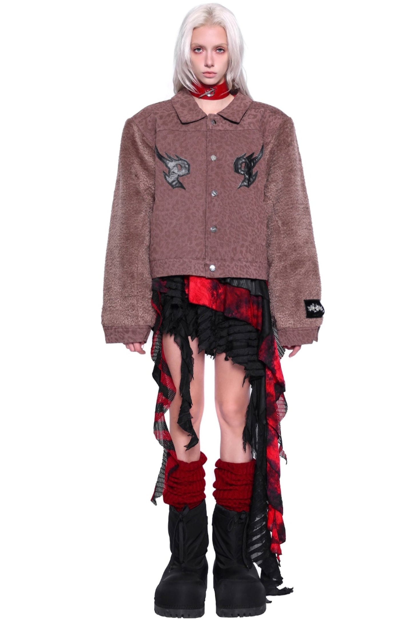 Layered Rock Punk Mini Skirt