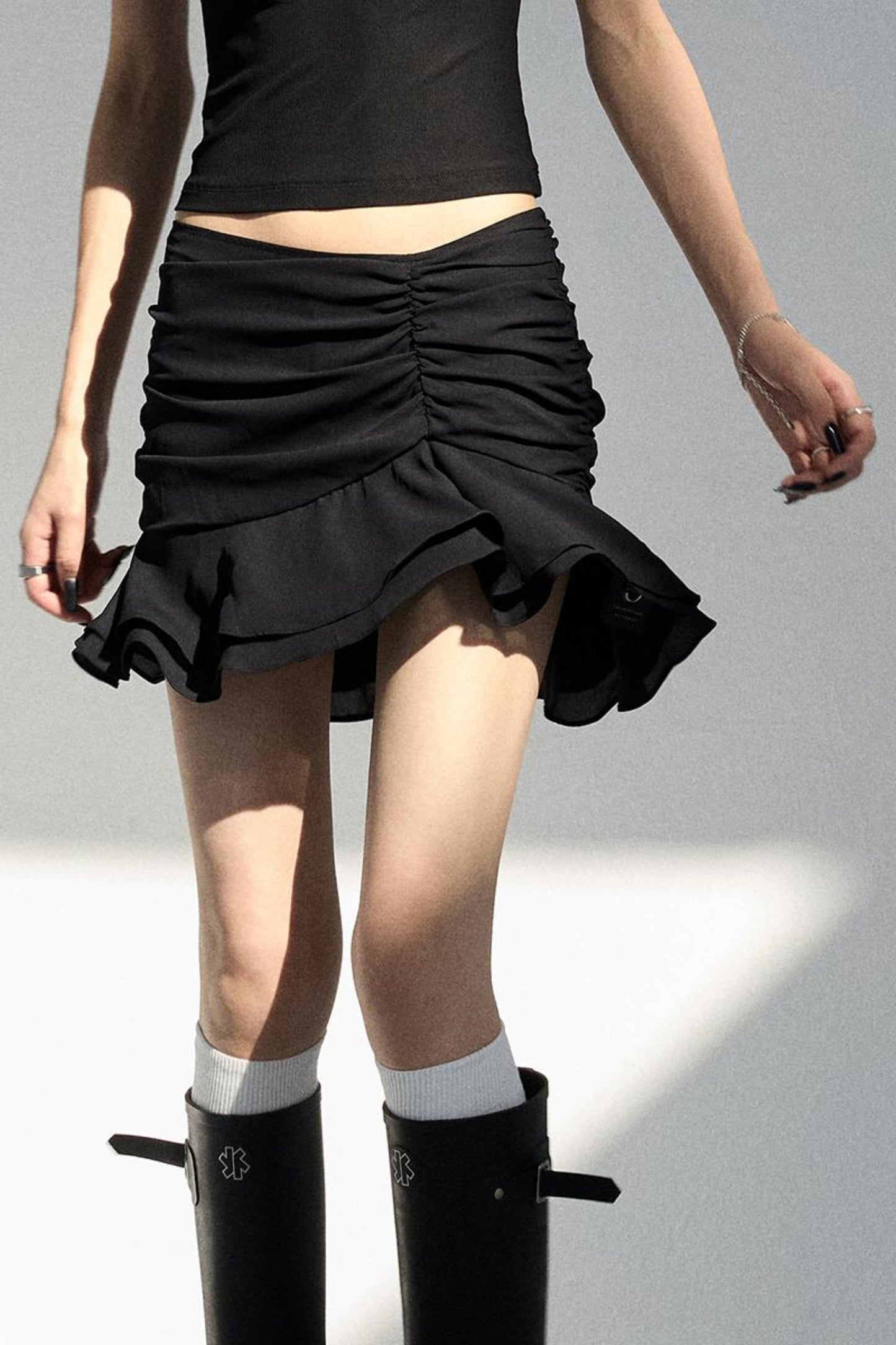 Elegant Ruffle Design Skirt