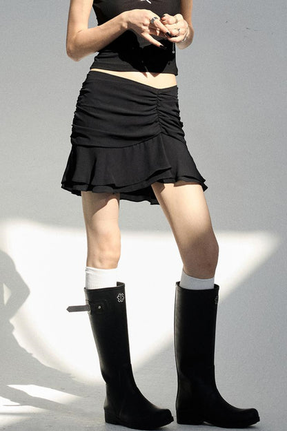 Elegant Ruffle Design Skirt