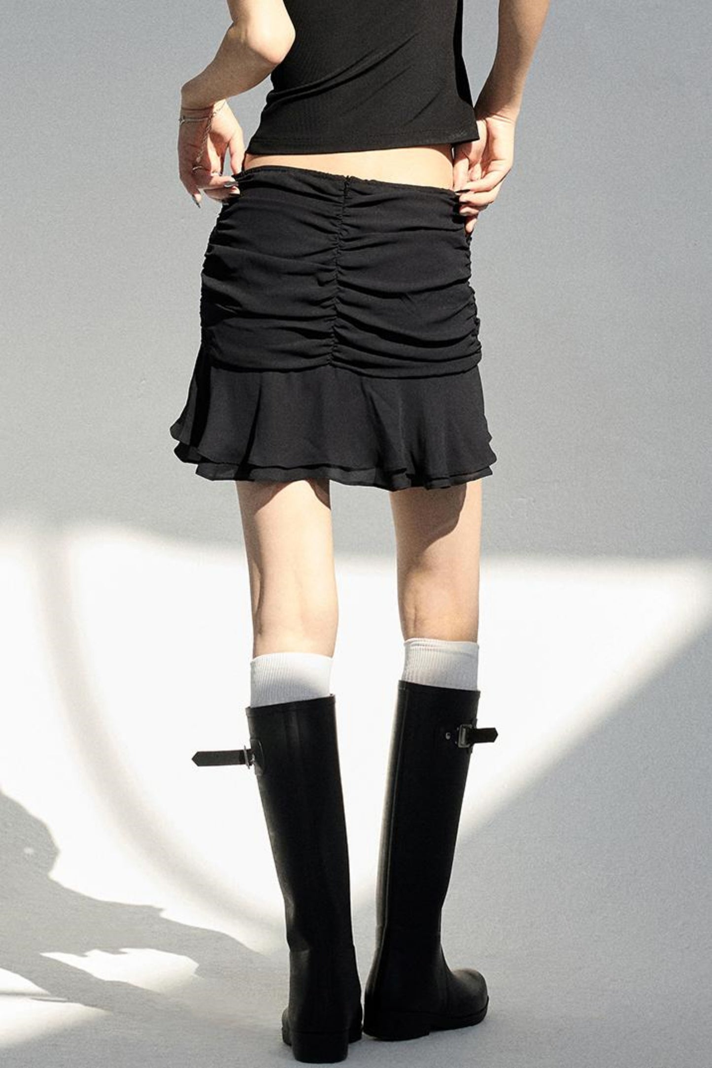 Elegant Ruffle Design Skirt