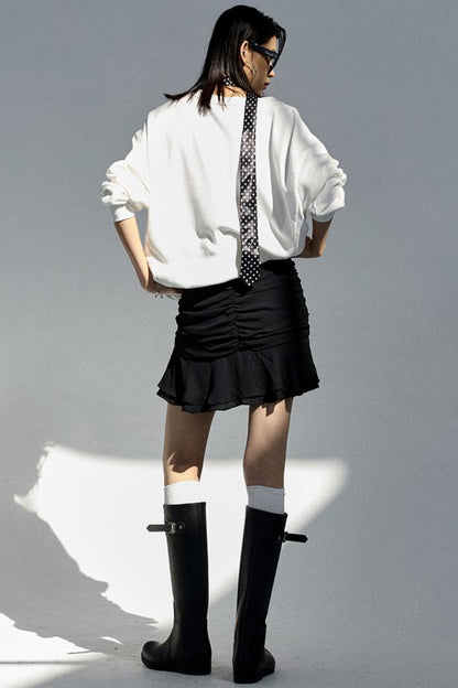 Elegant Ruffle Design Skirt