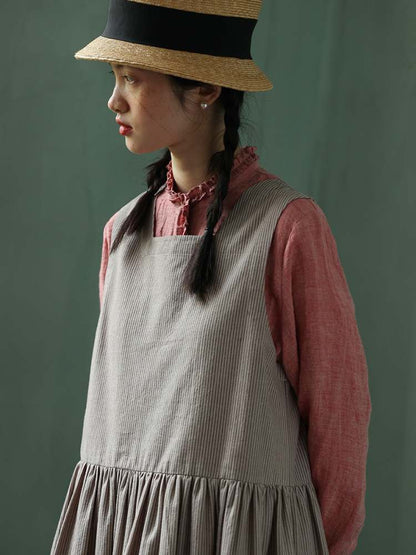 Yarn-Dyed Linen Niche Lace Shirt