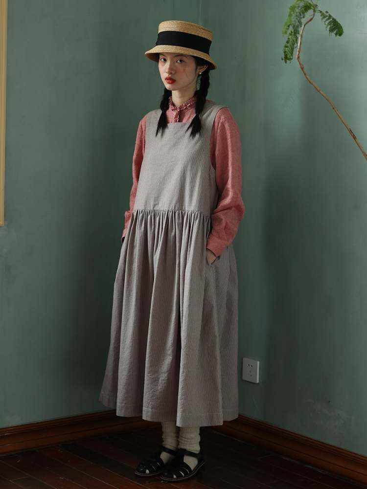 Yarn-Dyed Linen Niche Lace Shirt