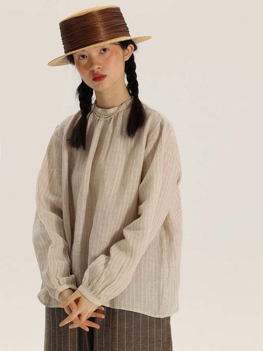 Yarn-Dyed Stripe Linen Shirt