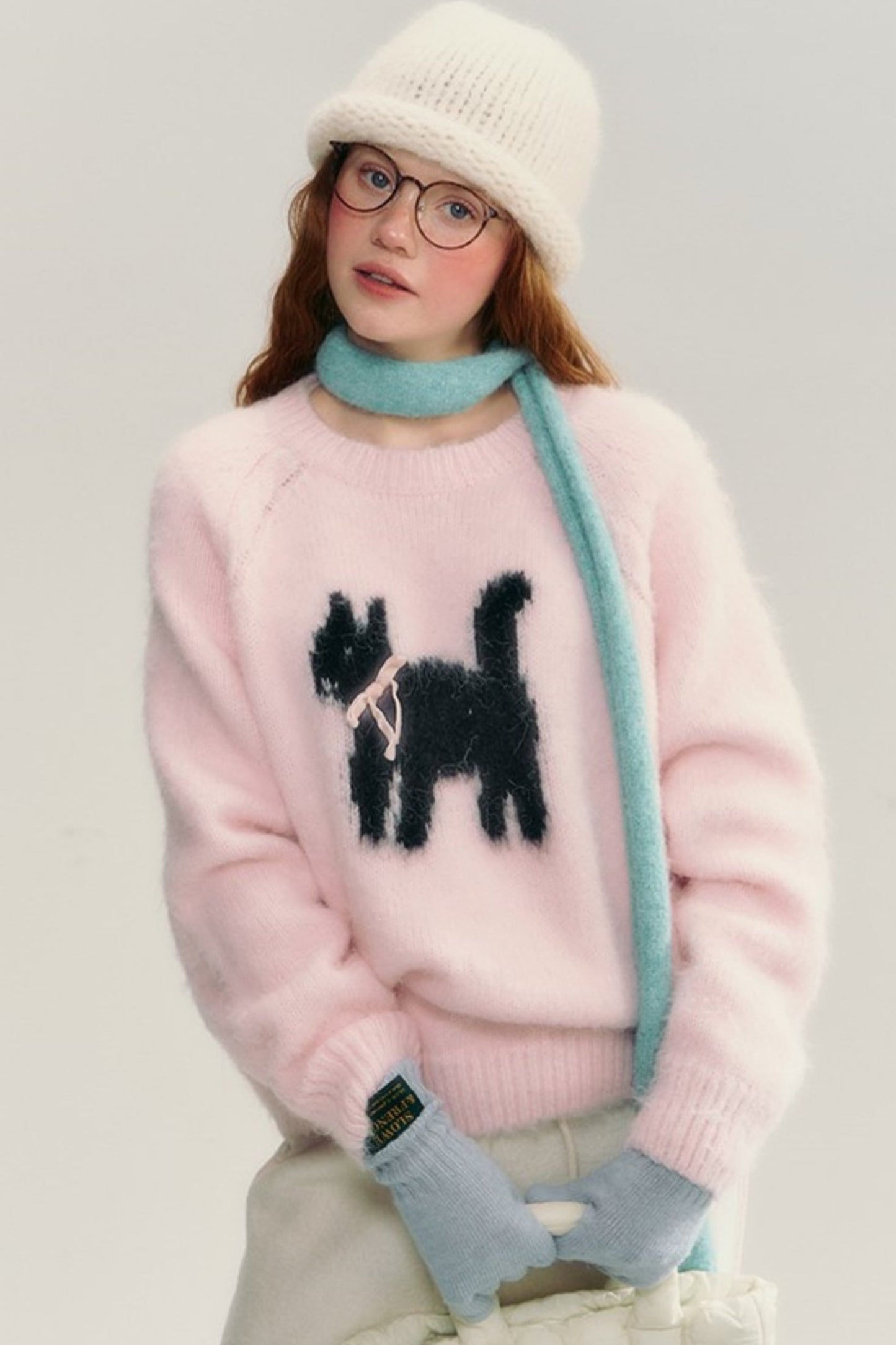 Cute Kitten Crew Neck Sweater