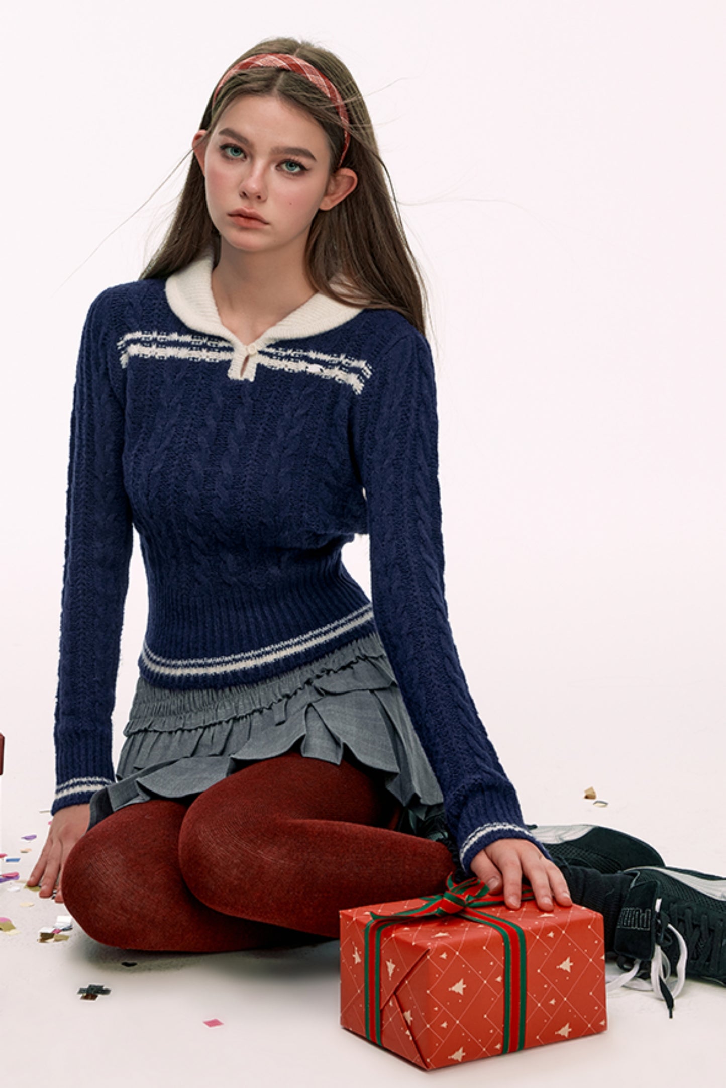 Doll Collar Knit Sweater