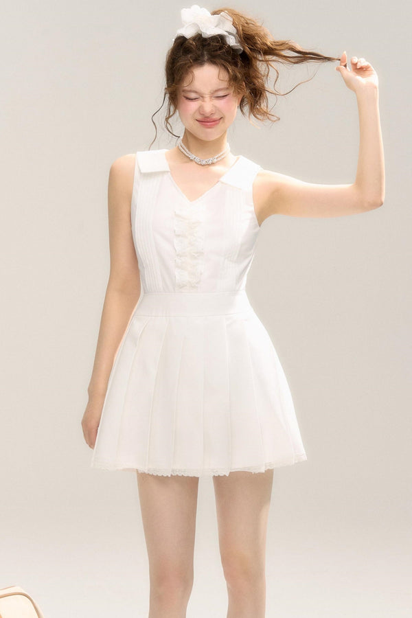 Classic Collared Waist Dress