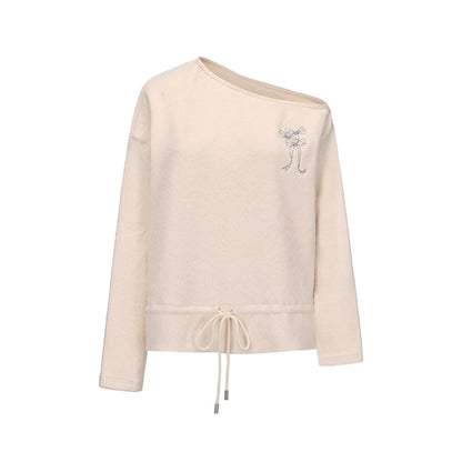 Vintage Two-Tone Tie-Blend Raglan Sweatshirt