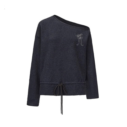 Vintage Two-Tone Tie-Blend Raglan Sweatshirt