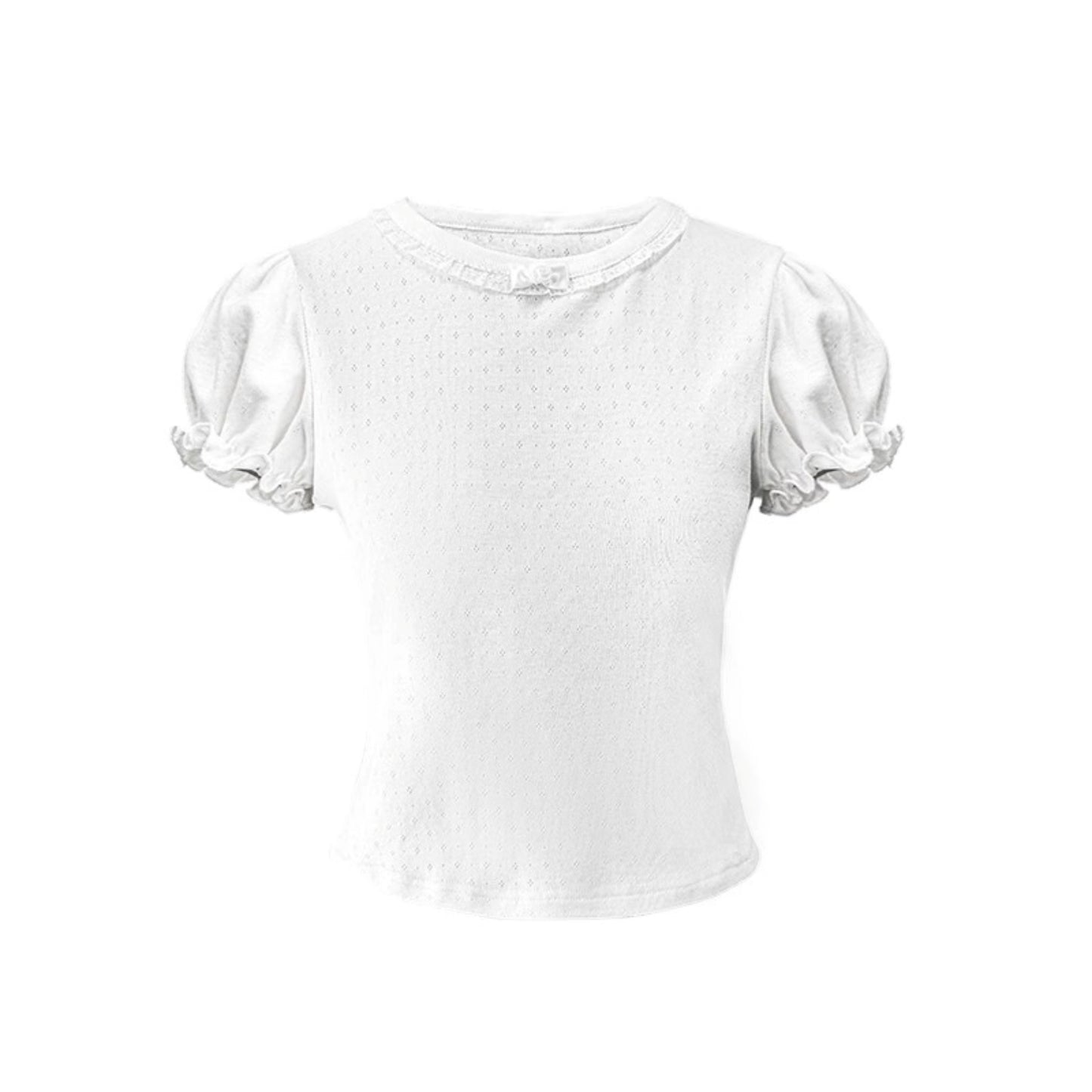 Lace Peplum Bubble Tee